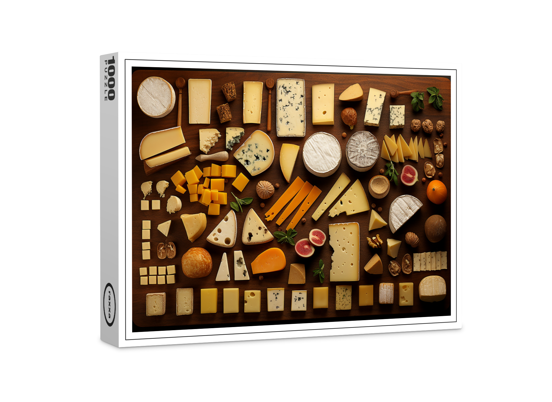 raxxa Premium-Puzzle: Arrangement von Käse Variationen