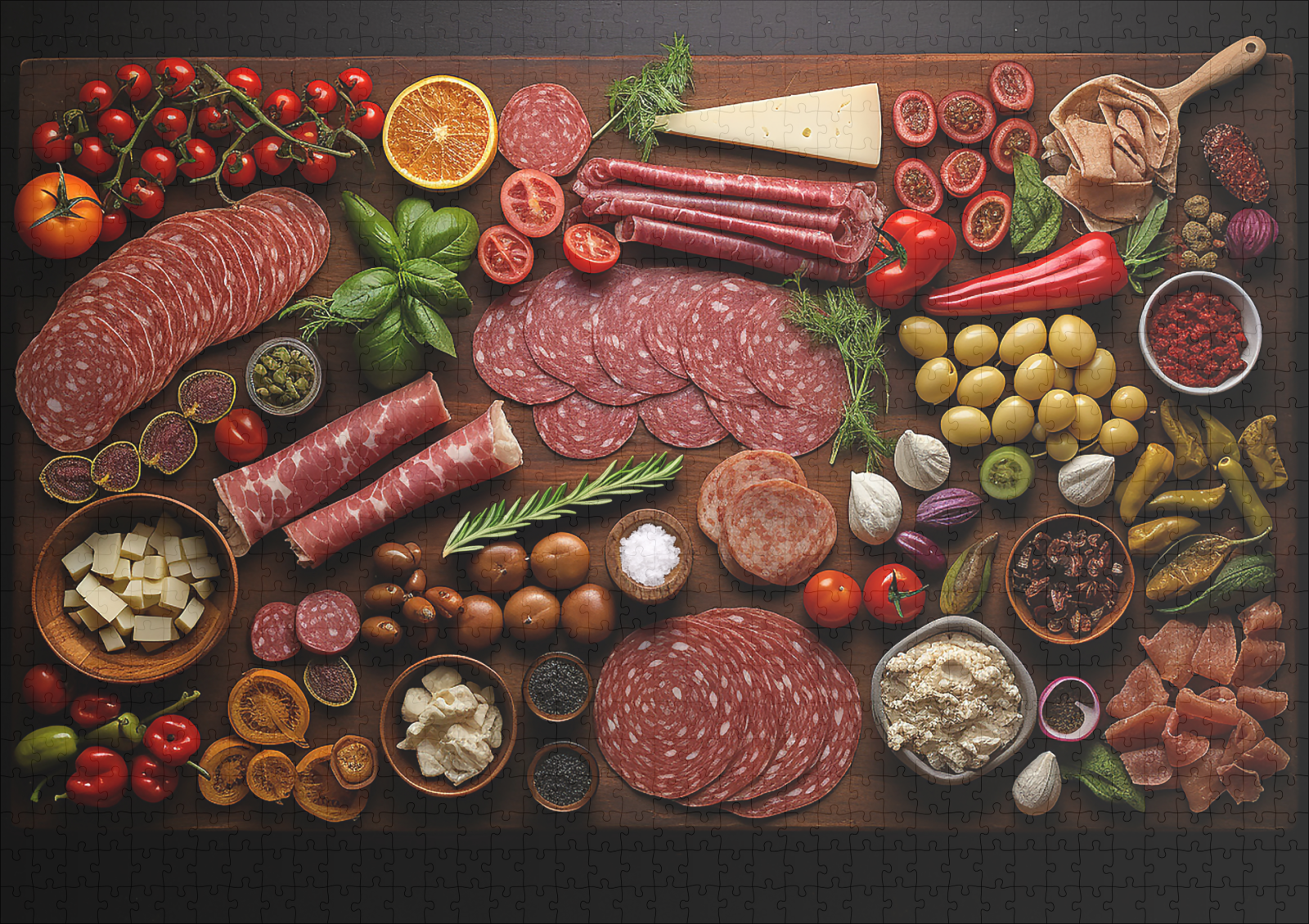 raxxa Premium-Puzzle: Arrangement mit Salami und Wurst – Image 2