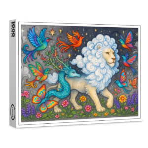 raxxa Premium-Puzzle: Wolkenlöwe und Traumvögel - mystische Wesen