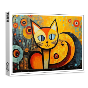 raxxa Premium-Puzzle: Katzenkunst Im Stil von Wassily Kandinsky