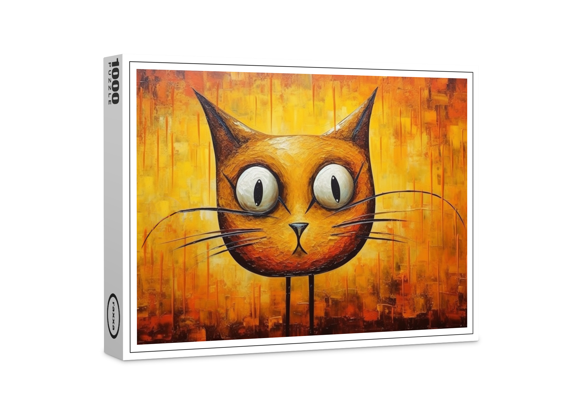 raxxa Premium-Puzzle: Absurde Katzenkunst Im Stil von Salvador Dali