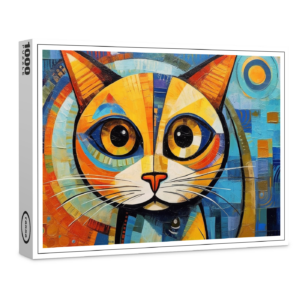 raxxa Premium-Puzzle: Fröhliche Katzenkunst Im Stil von Pablo Picasso