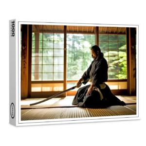 raxxa Premium-Puzzle: Fokussierter Samurai Krieger
