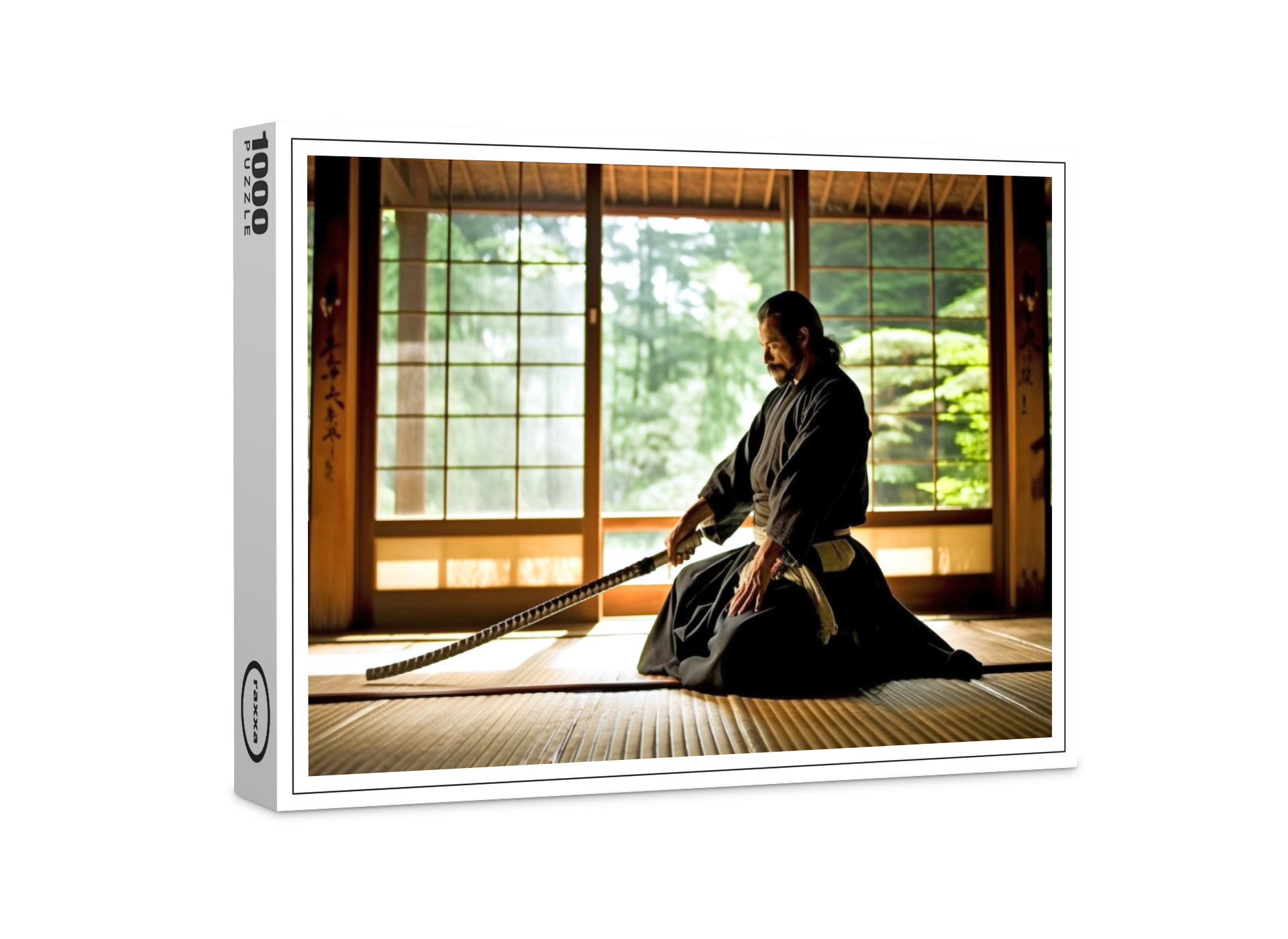 raxxa Premium-Puzzle: Fokussierter Samurai Krieger