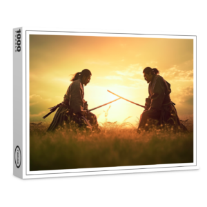 raxxa Premium-Puzzle: Zwei Samurai Krieger auf dem Feld