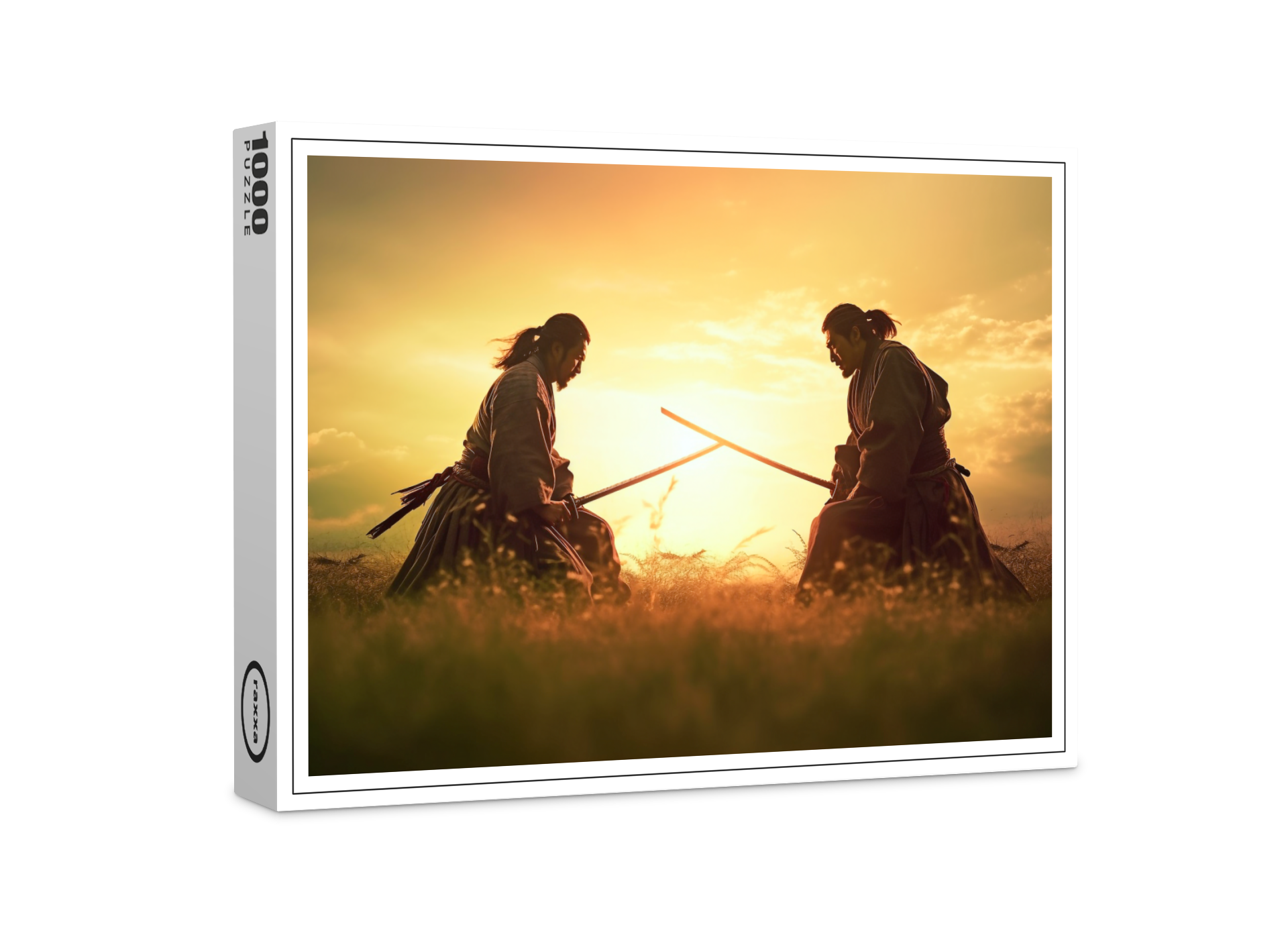 raxxa Premium-Puzzle: Zwei Samurai Krieger auf dem Feld