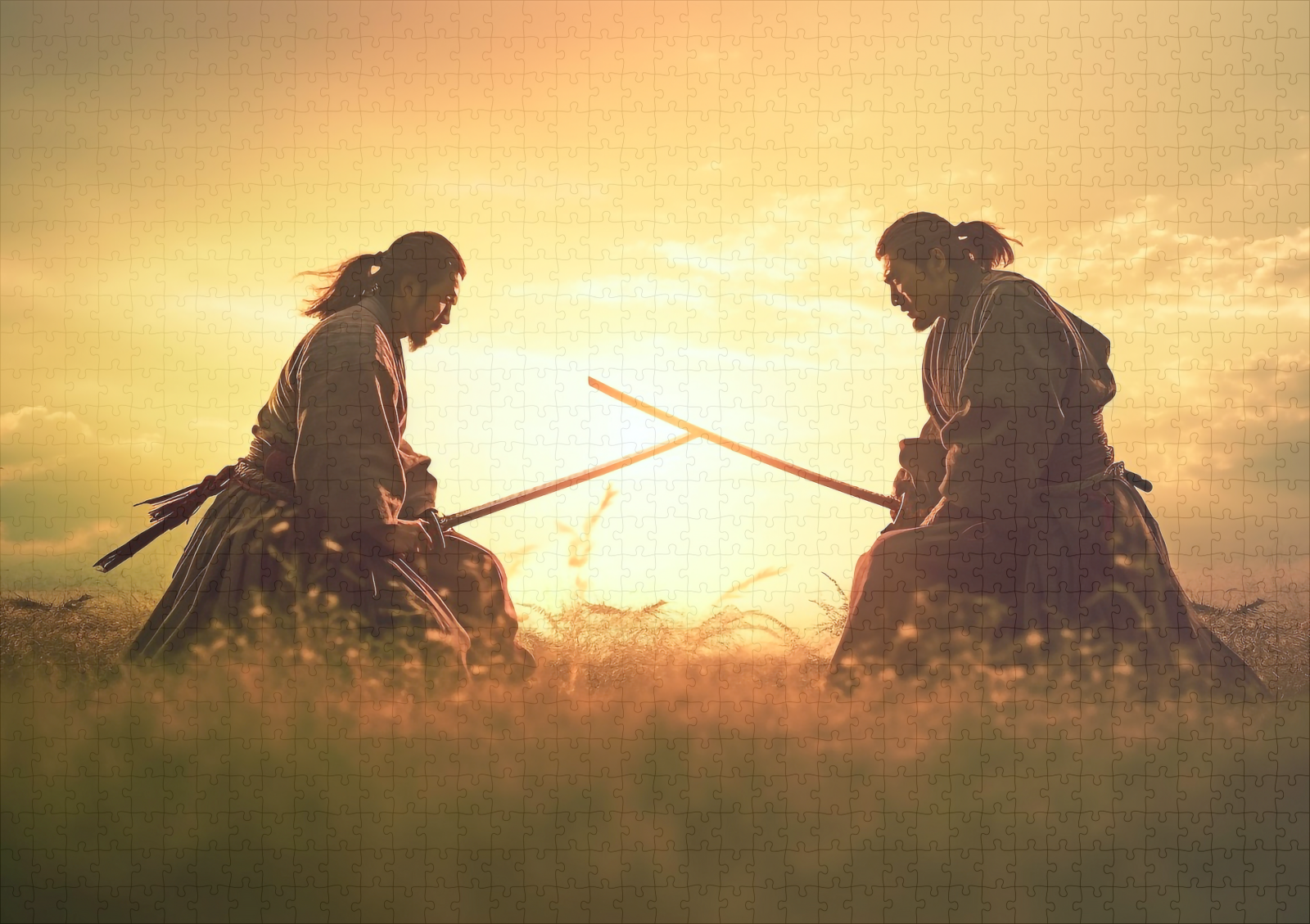 raxxa Premium-Puzzle: Zwei Samurai Krieger auf dem Feld – Bild 2