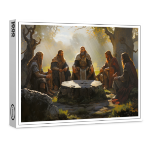 raxxa Premium-Puzzle: Germanische Männer treffen sich zum Gespräch
