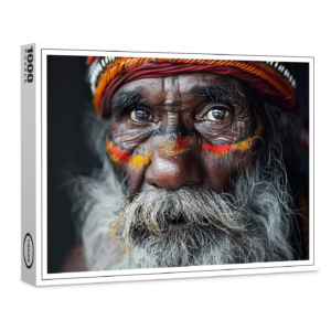 raxxa Premium-Puzzle: Aborigines Mann