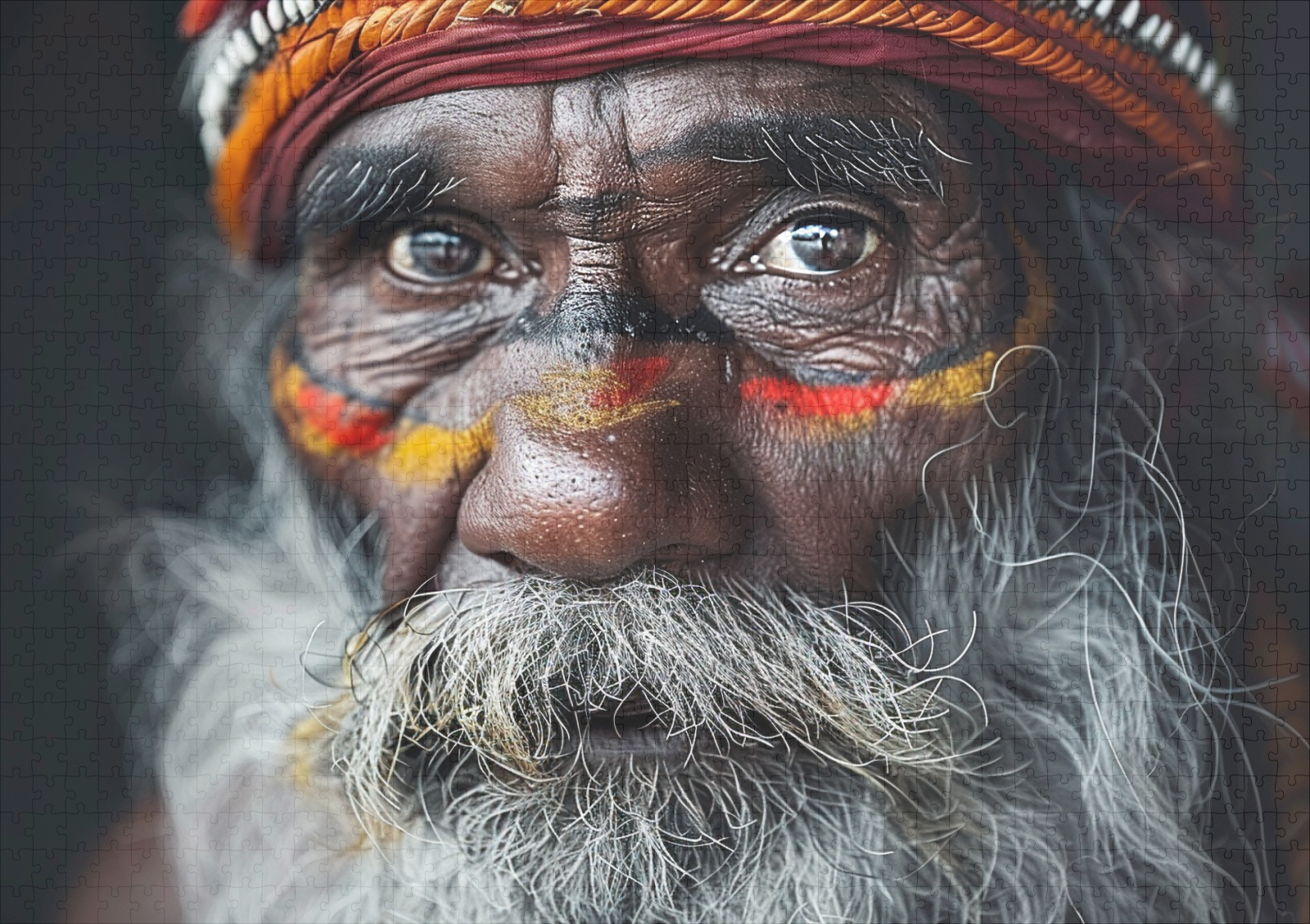 raxxa Premium-Puzzle: Aborigines Mann – Bild 2