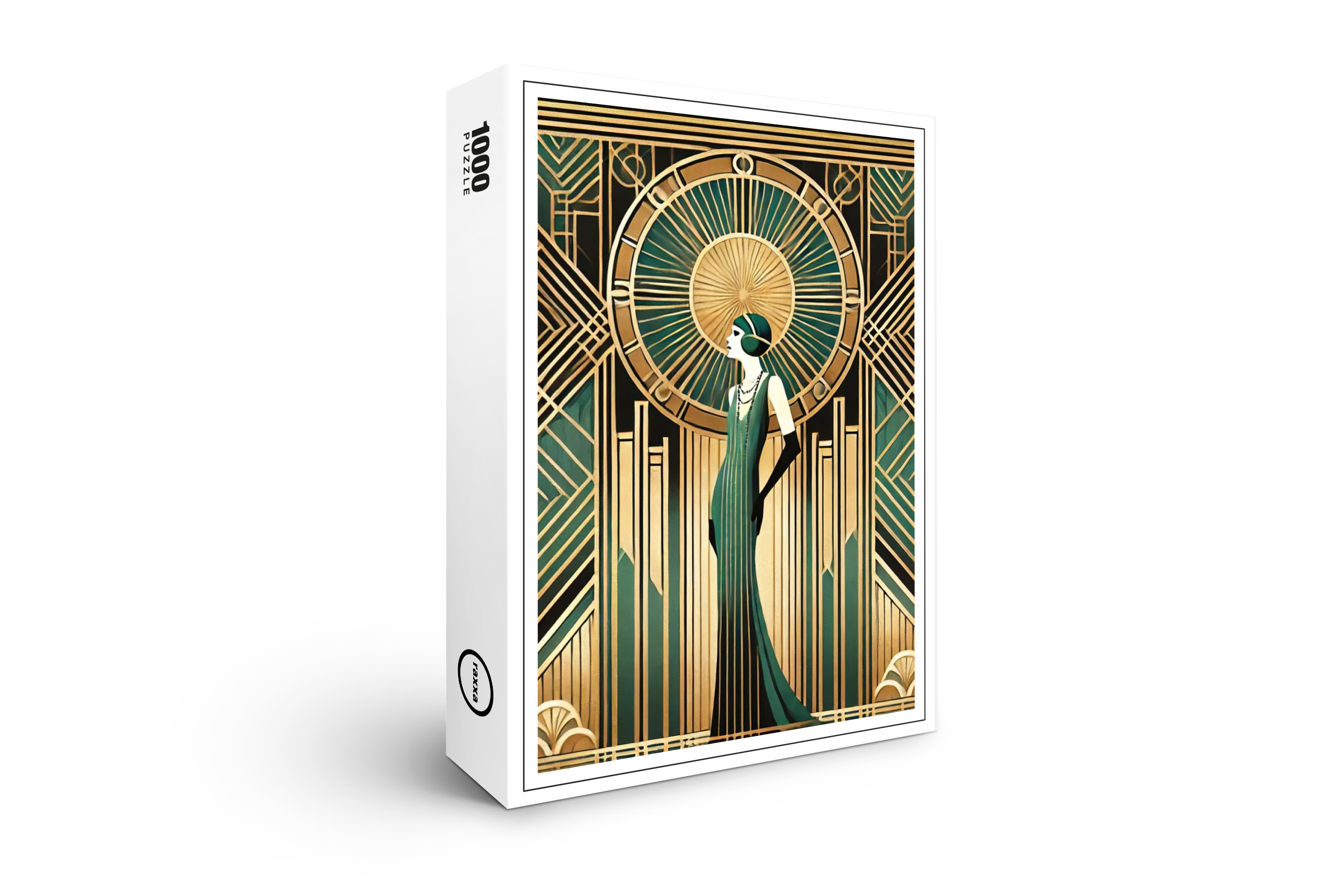 raxxa Premium-Puzzle: Opulent Elegance A Tribute to Art Deco