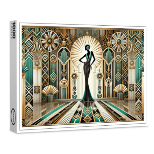 raxxa Premium-Puzzle: Art Deco Glamour Woman