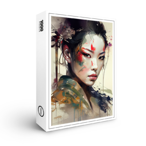 raxxa Premium-Puzzle: Warrior Geisha Portrait