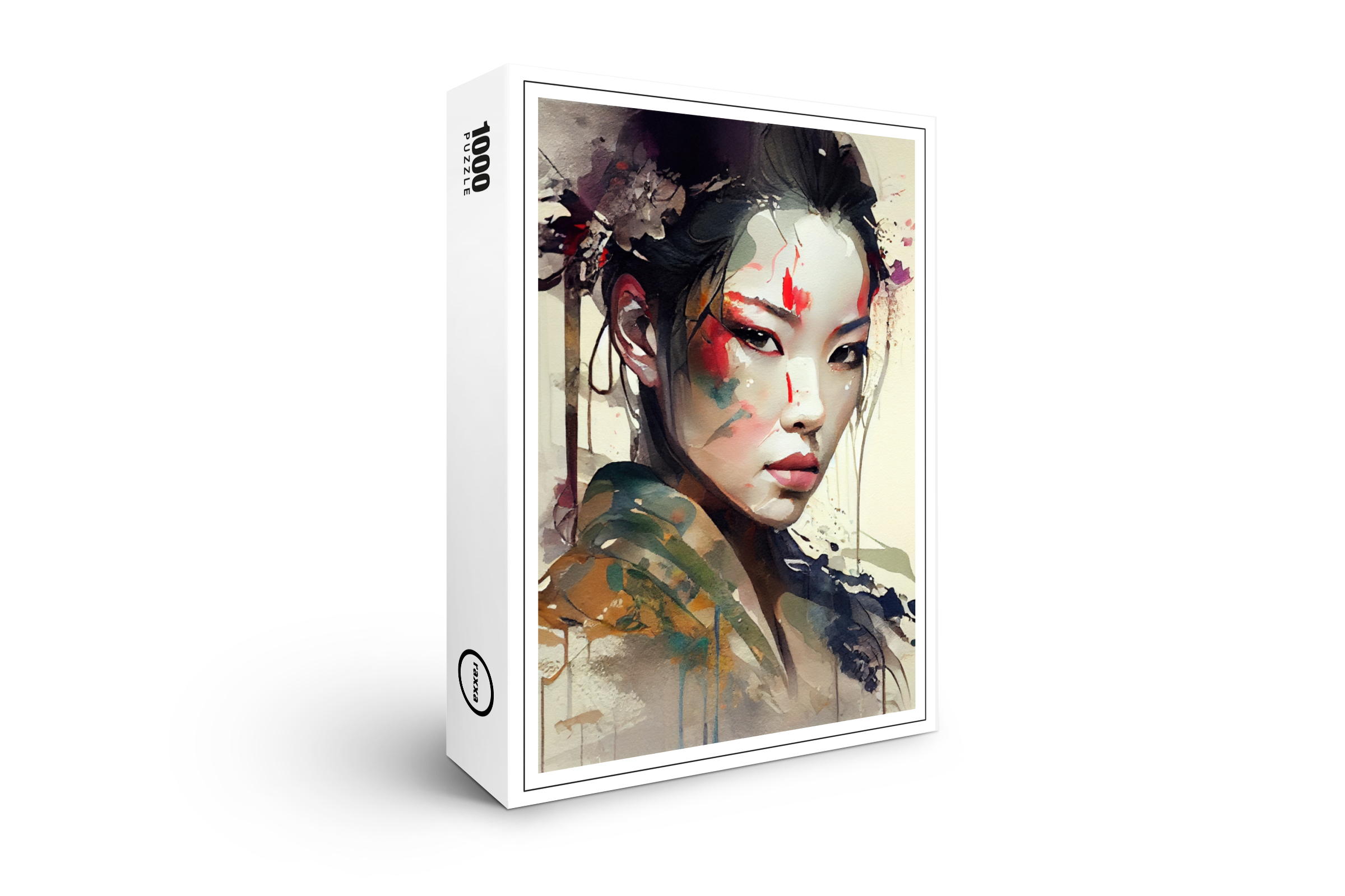 raxxa Premium-Puzzle: Warrior Geisha Portrait