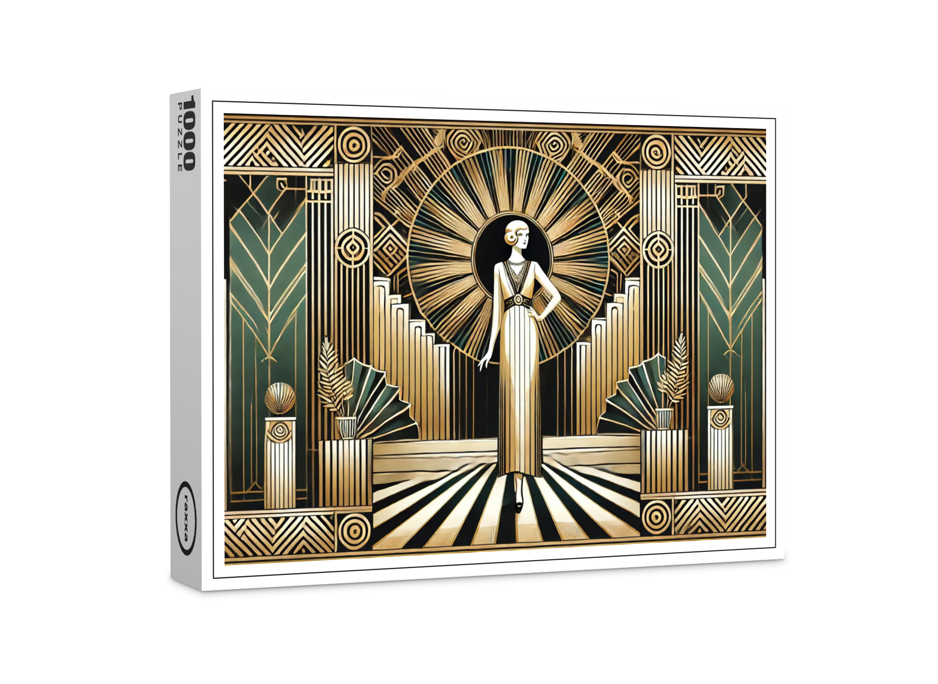 raxxa Premium-Puzzle: Golden Twenties Flair in Art Deco