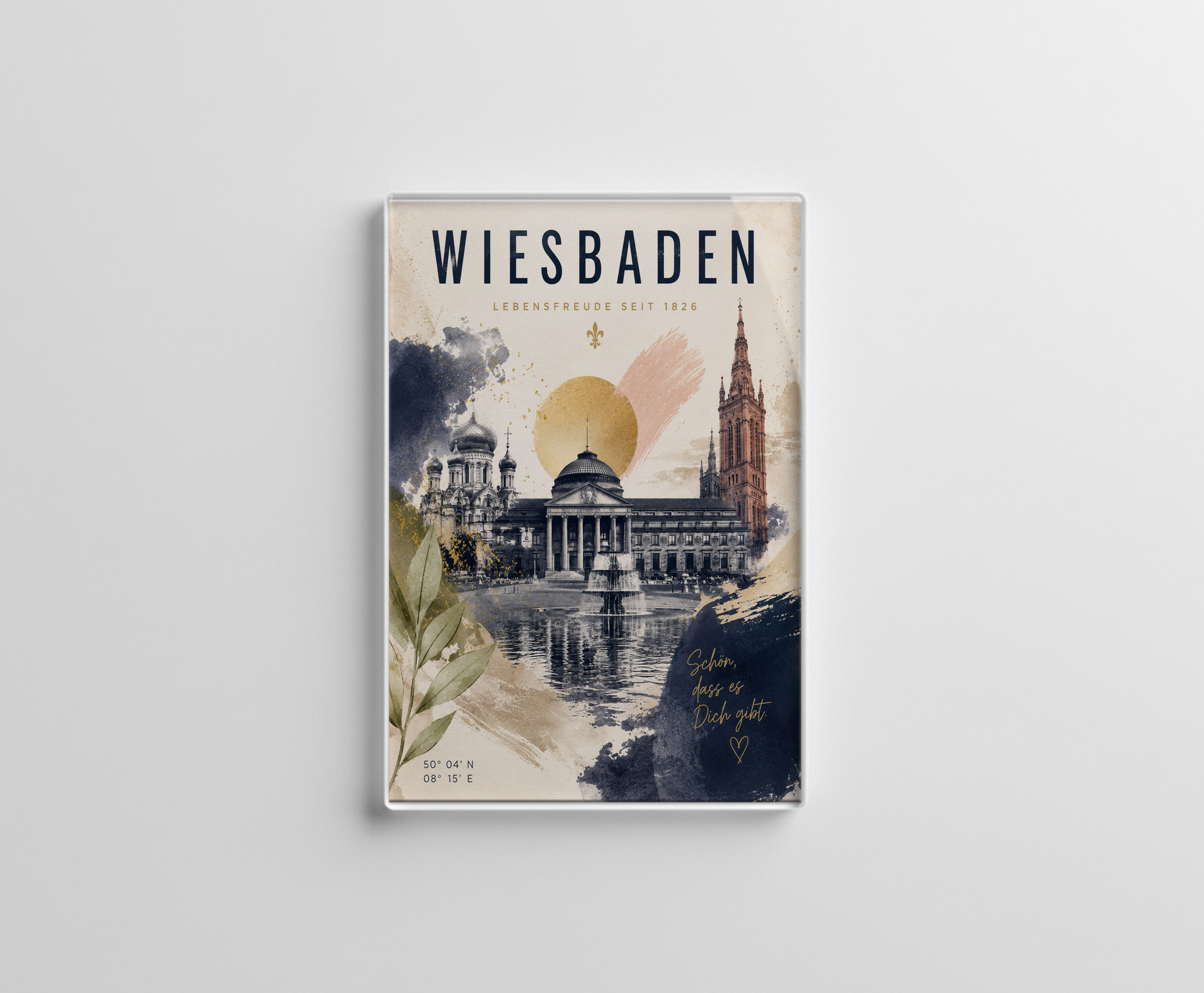 raxxa Glas-Magnet: Wiesbaden