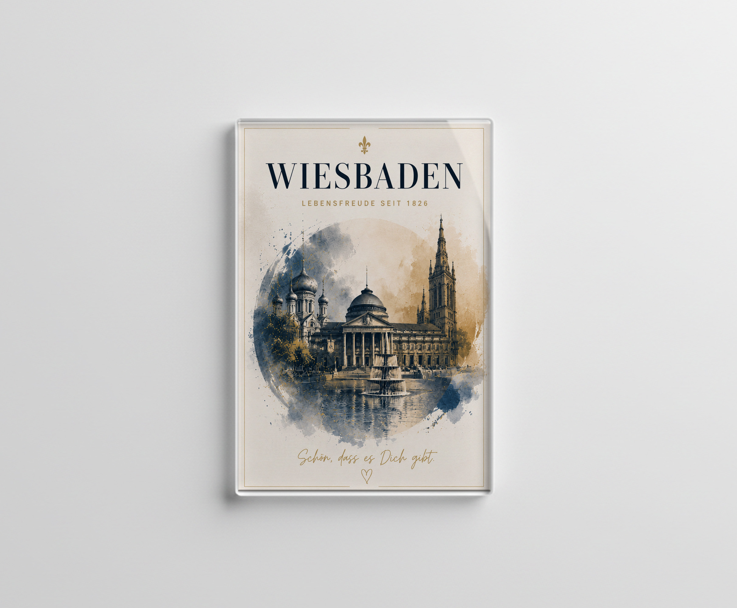 raxxa Glas-Magnet: Wiesbaden - II