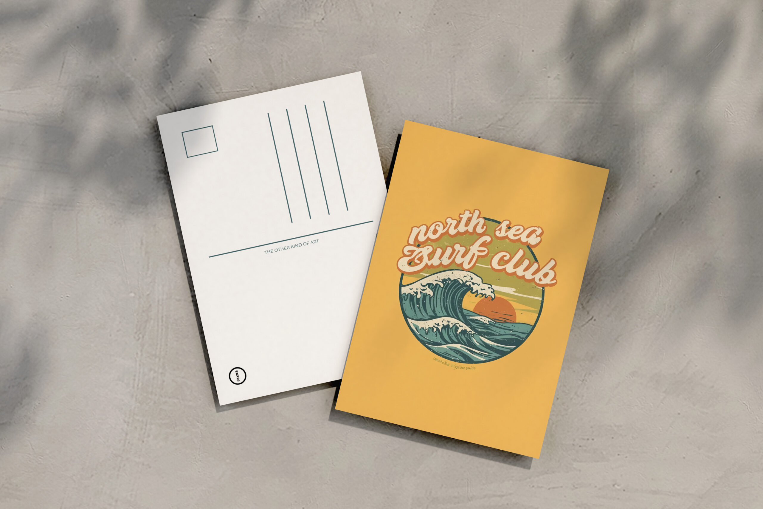 raxxa Postkarte: North Sea Surf Club