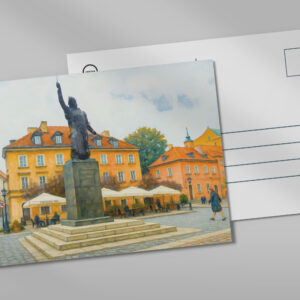 raxxa Postkarte: Warsaw oil painting Jan Kilinski monument