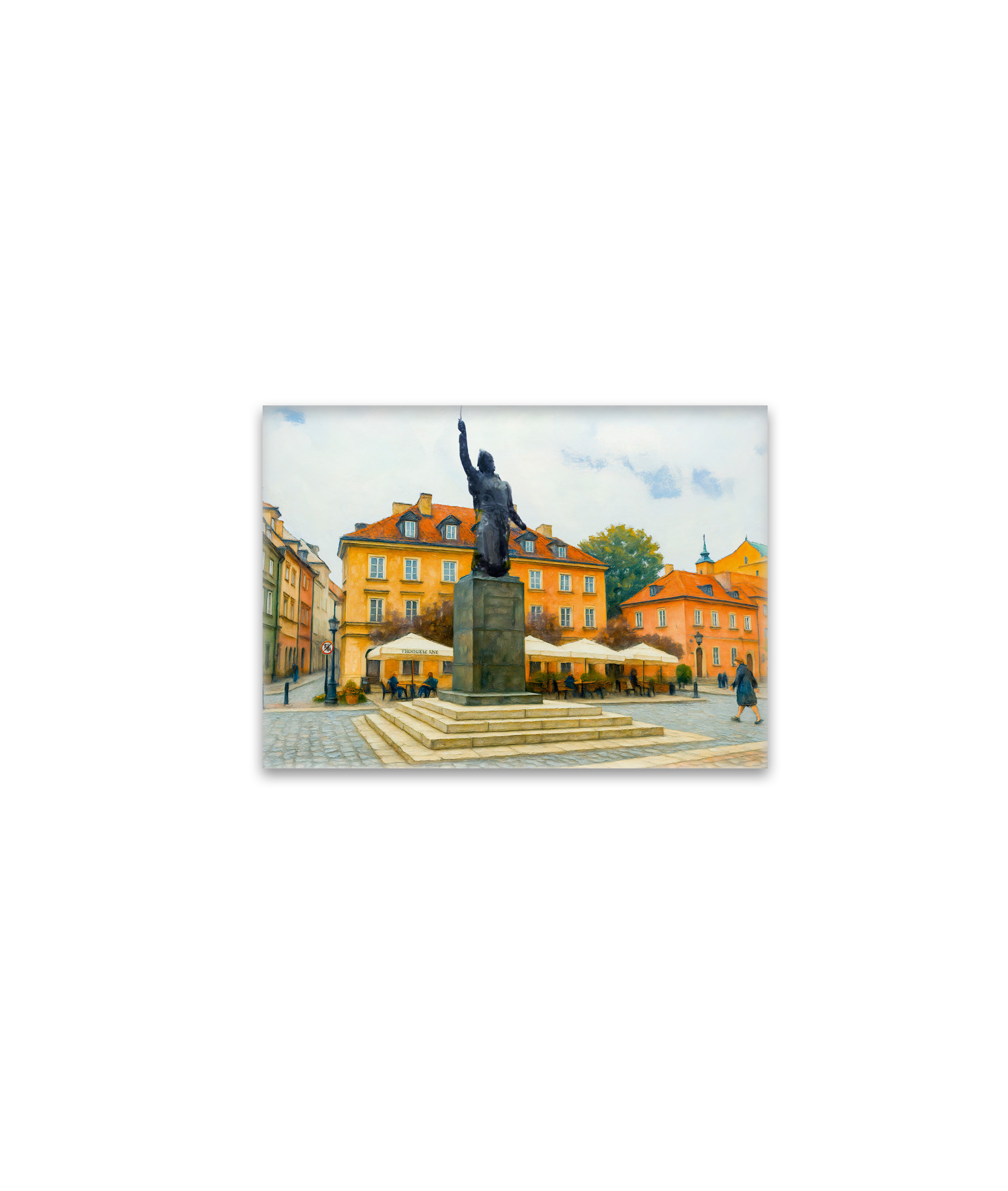 raxxa Glas-Magnet: Warsaw oil painting Jan Kilinski monument