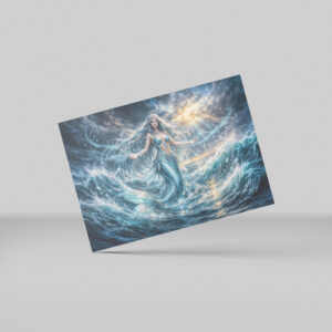 raxxa Postkarte: Dynamic Fantasy Mermaid in Radiant Ocean Magic