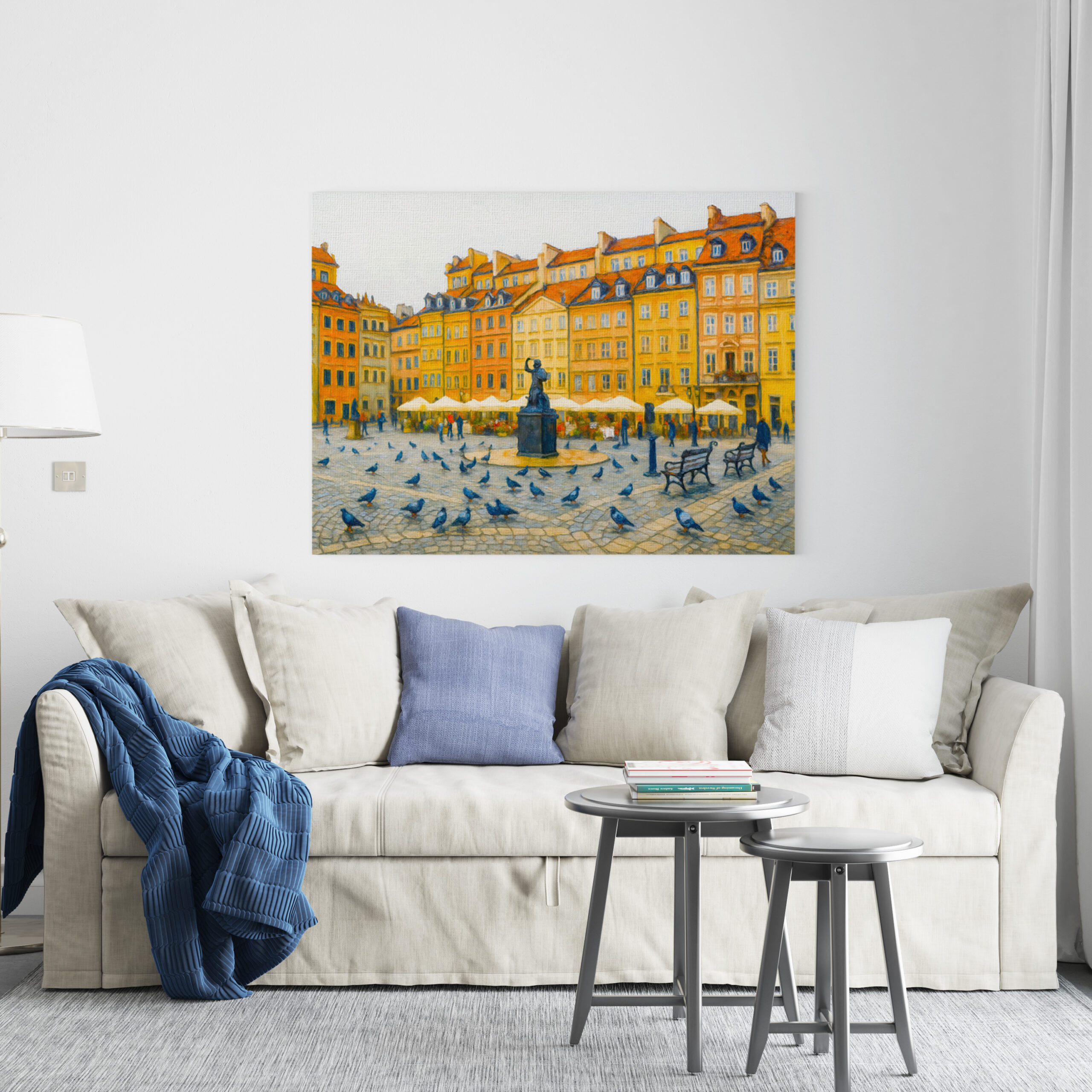 raxxa Canva: Warsaw oil painting Old Town with Syrenka – Bild 2