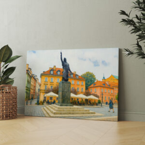 raxxa Canva: Warsaw oil painting Jan Kilinski monument