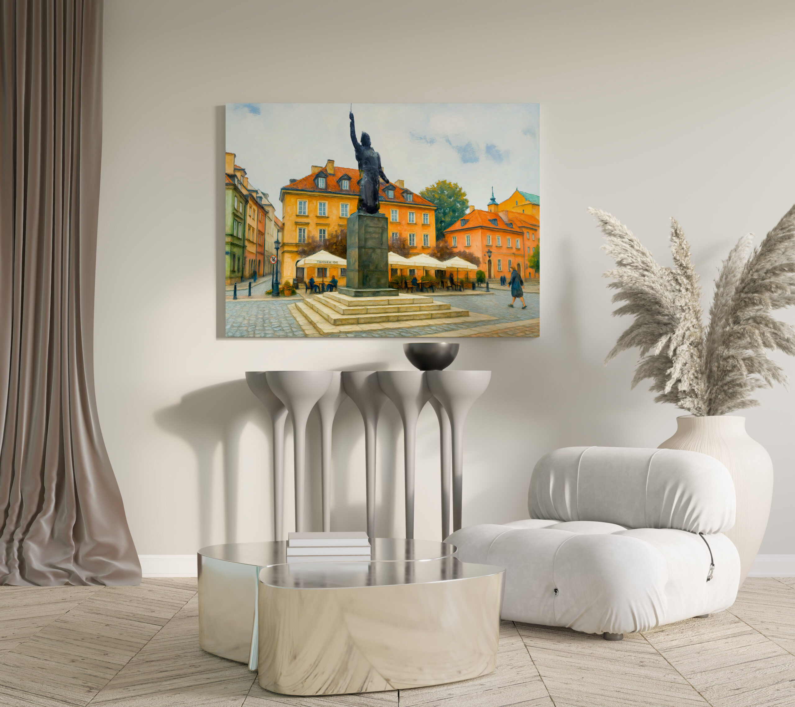 raxxa Canva: Warsaw oil painting Jan Kilinski monument – Bild 3
