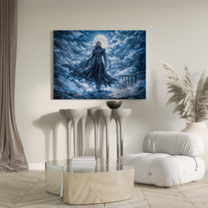 raxxa Canva: Dynamic Fantasy Vampire in Dramatic Nocturnal Atmosphere