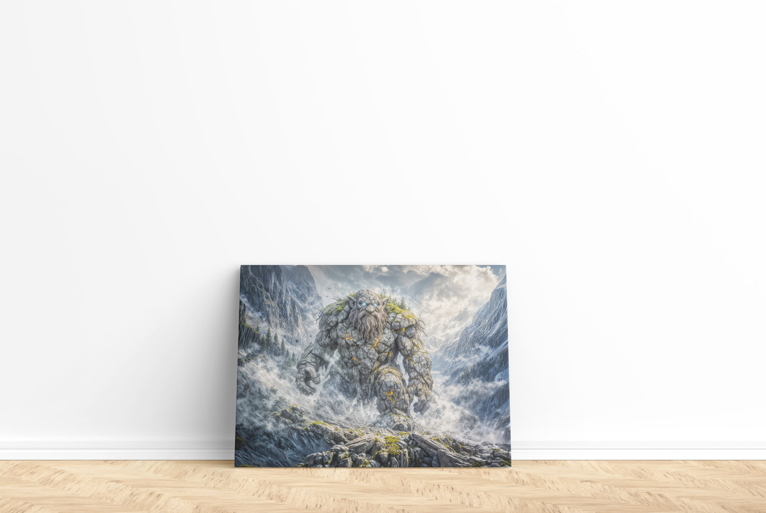 raxxa Canva: Dynamic Fantasy Troll in Dramatic Atmospheric Landscape – Image 2