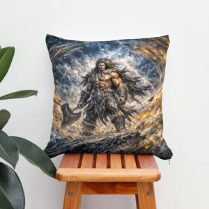 Kissen: Dynamic Fantasy Berserker Warrior with Powerful Battle Axe