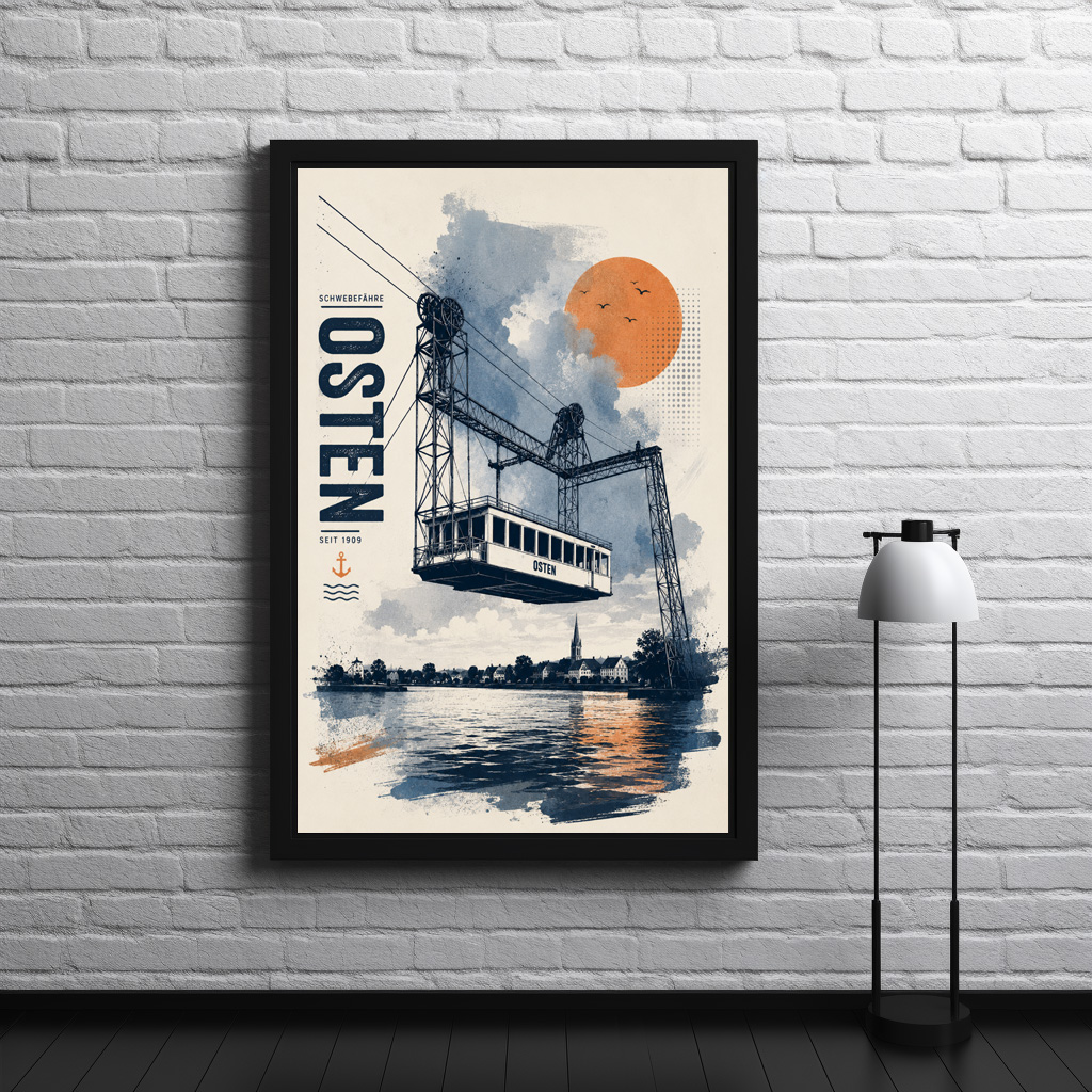 Poster: Schwebefähre - Osten