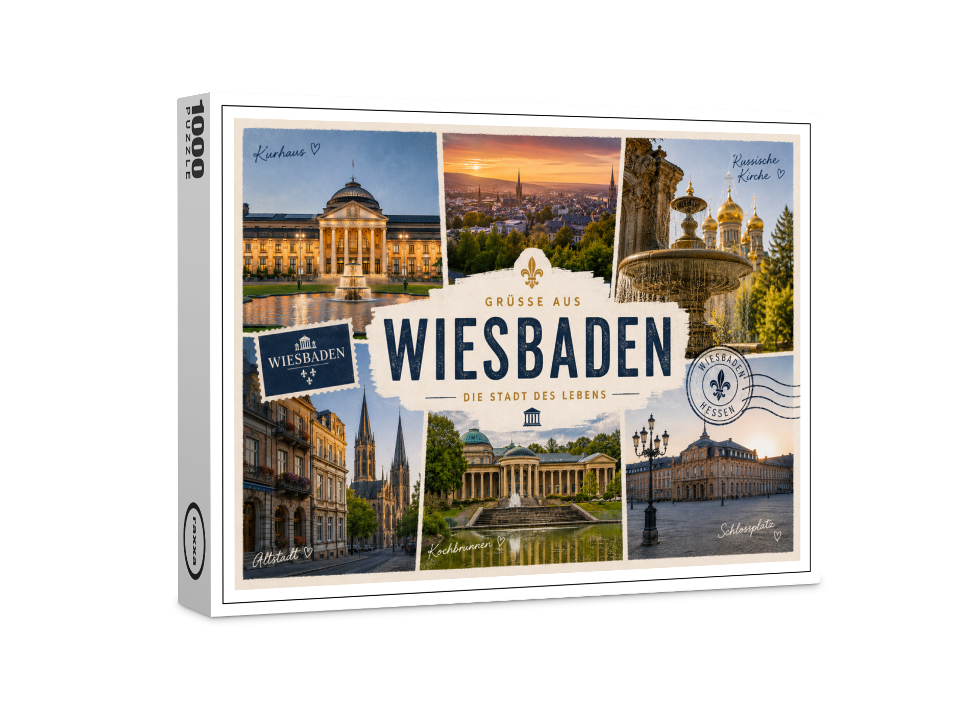 raxxa Premium-Puzzle: Wiesbaden - Stadt des Lebens