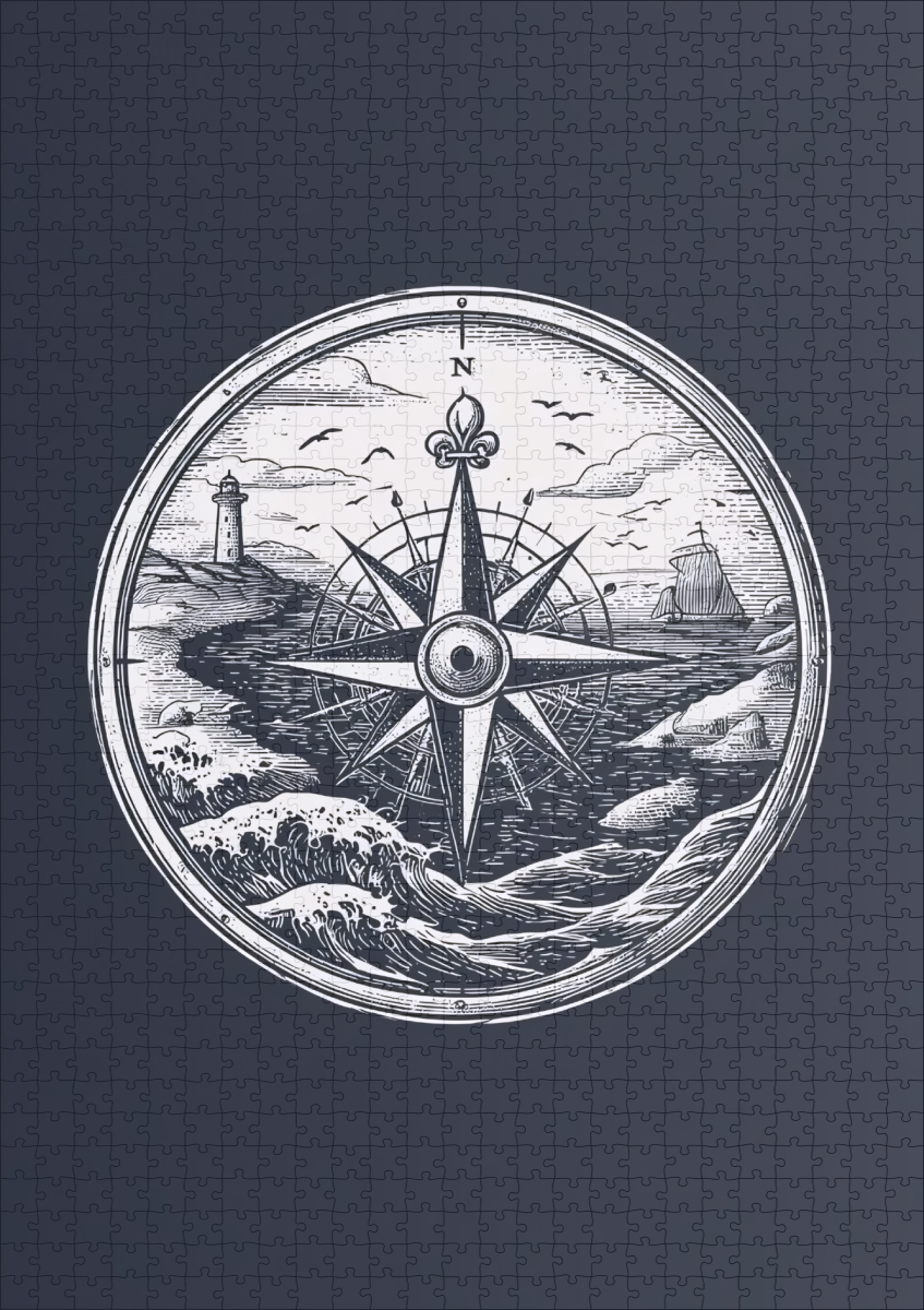 raxxa Premium-Puzzle: Kompass der Küste - Image 2
