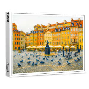 raxxa Premium-Puzzle: Warsaw oil painting Old Town with Syrenka