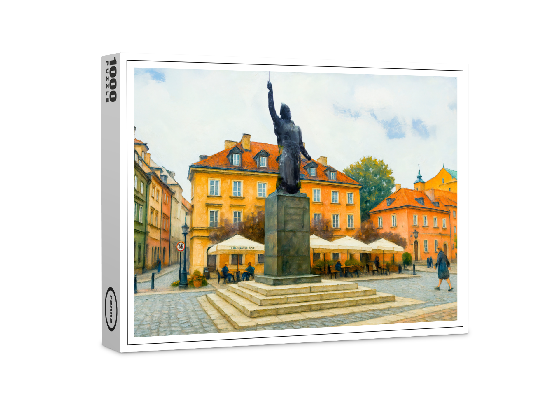 raxxa Premium-Puzzle: Warsaw oil painting Jan Kilinski monument