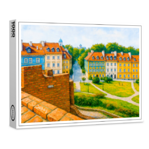 raxxa Premium-Puzzle: Warsaw oil painting View from city wall