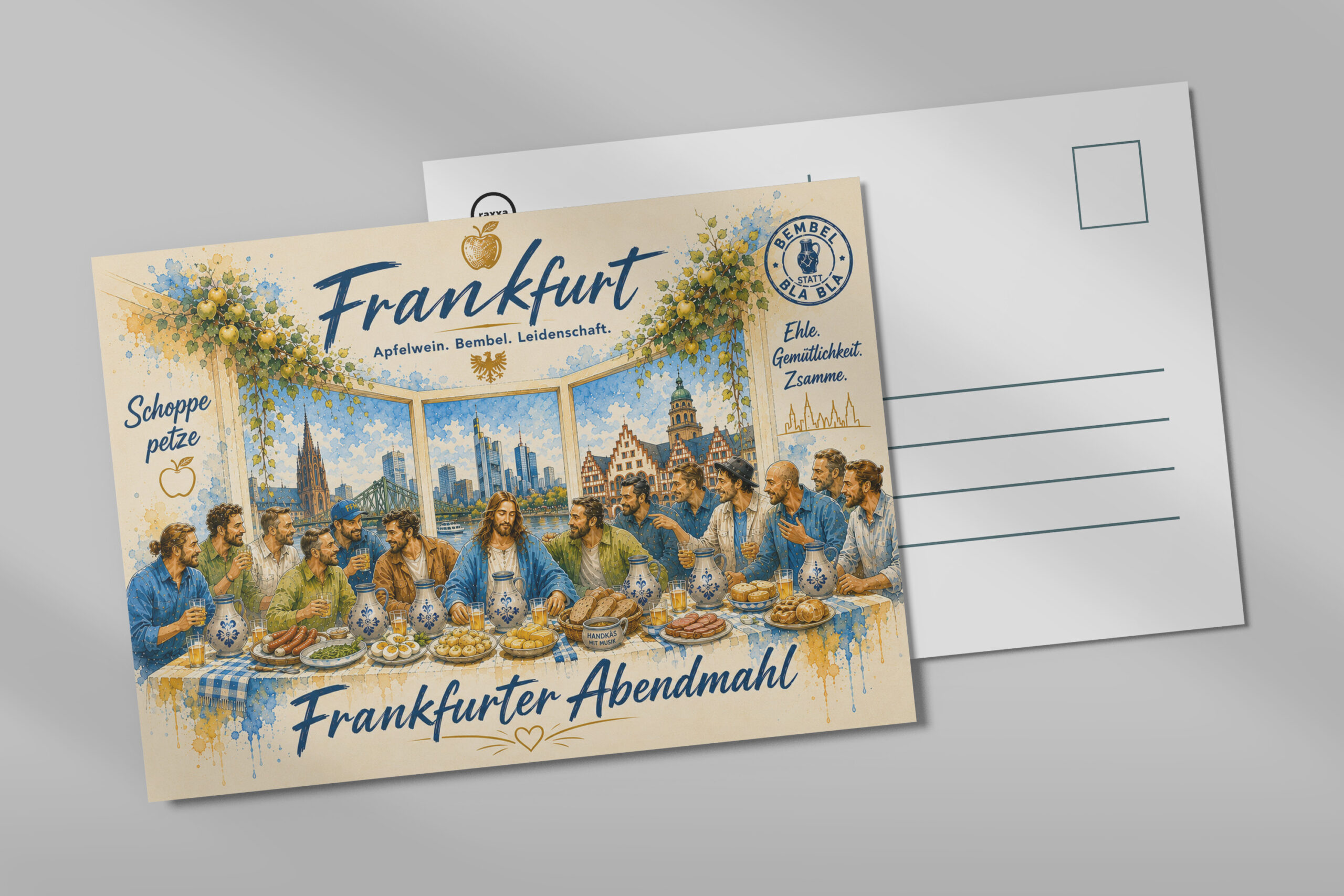 raxxa Postkarte: Frankfurter Abendmahl