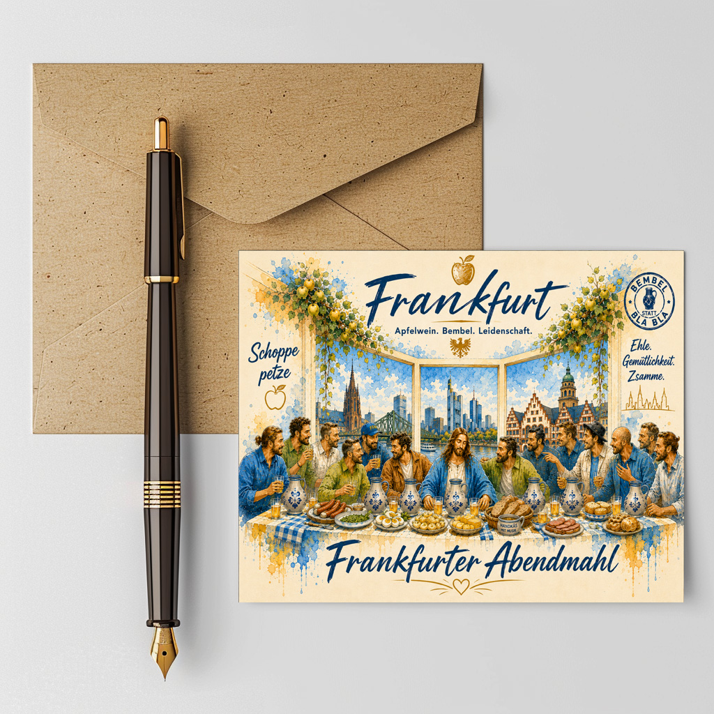raxxa Postkarte: Frankfurter Abendmahl – Bild 3