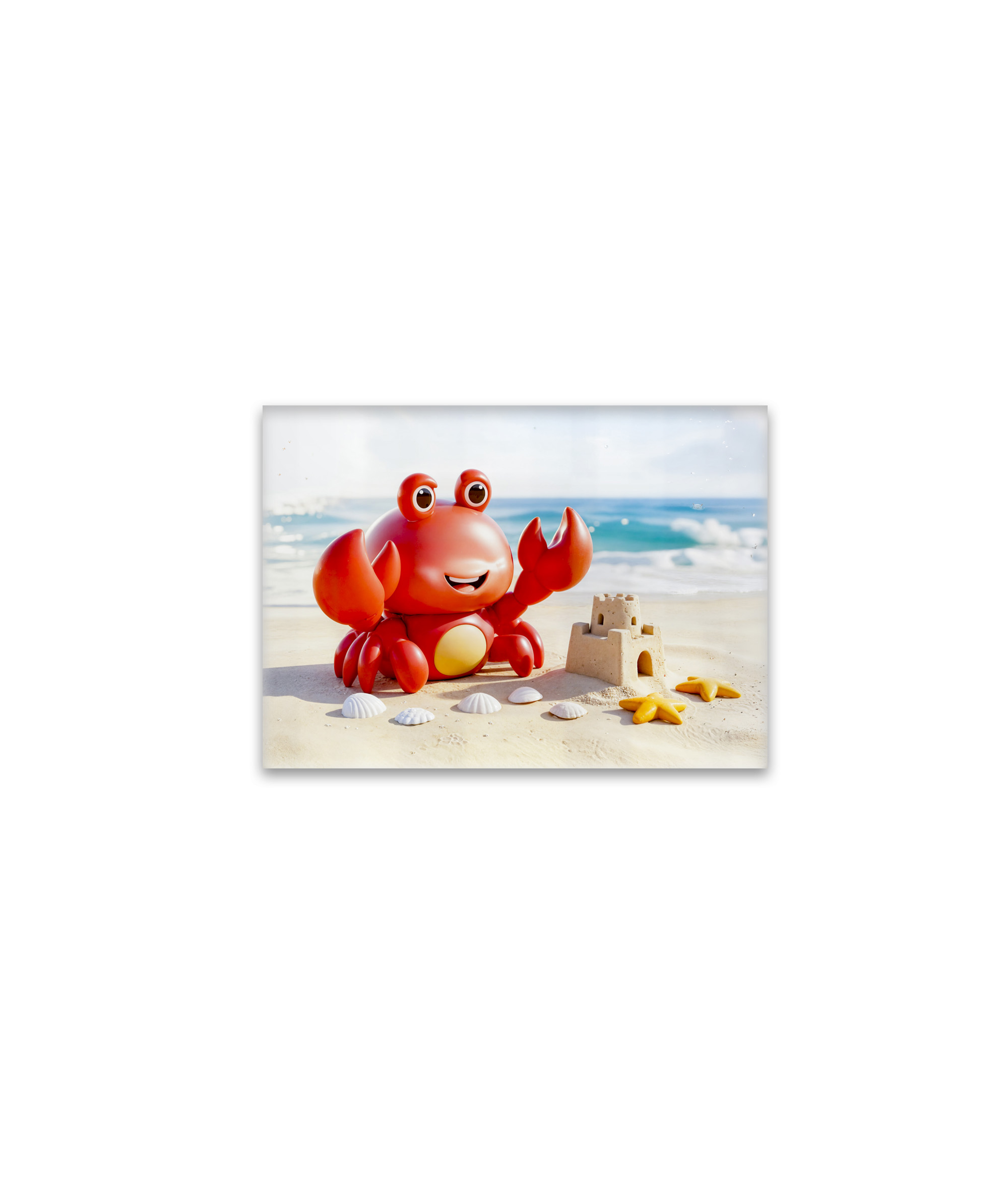 raxxa Glas-Magnet: Cute 3D Cancer Zodiac Crab