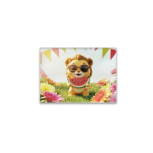 raxxa Glas-Magnet: Cute 3D Leo Zodiac Lion