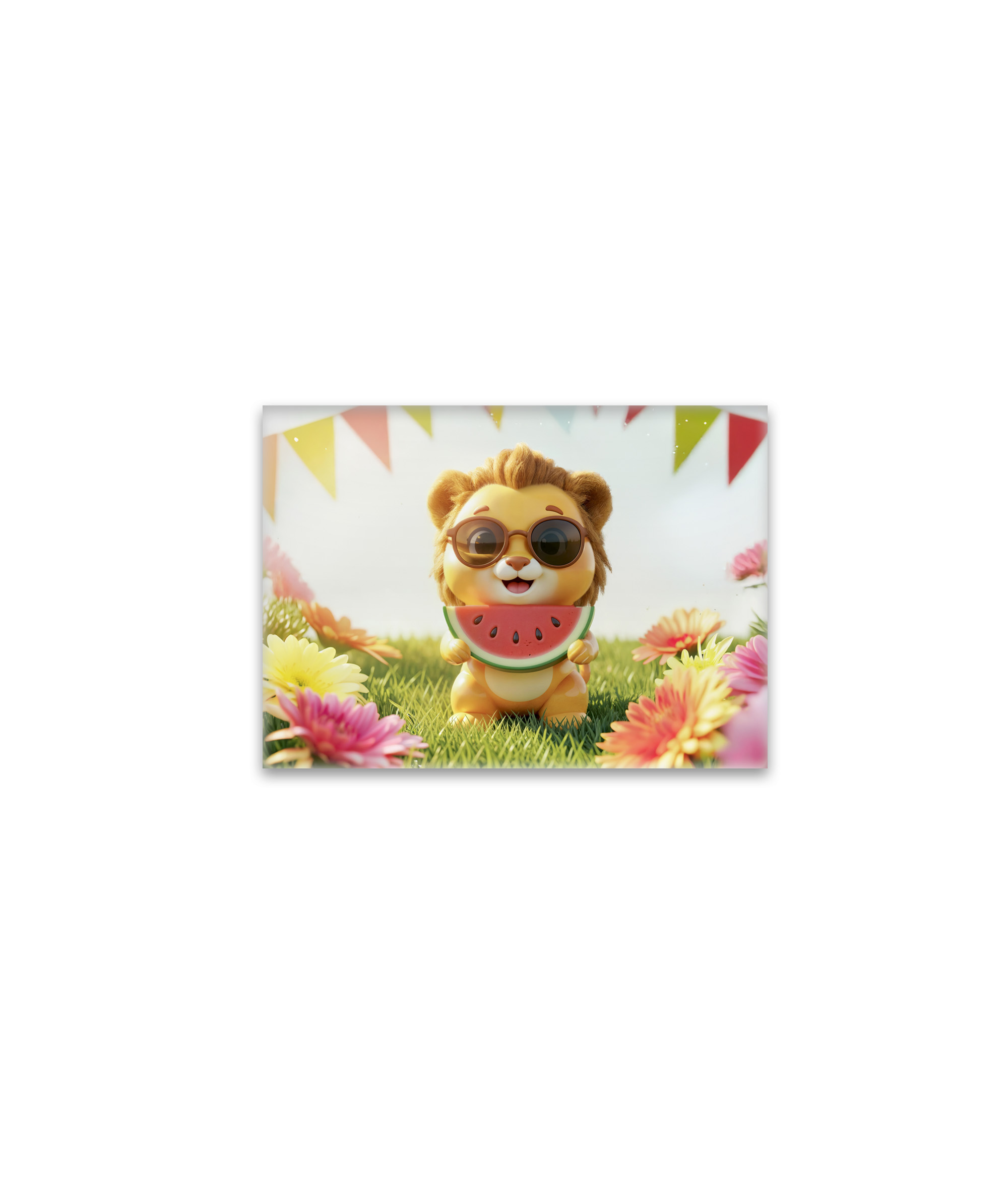 raxxa Glas-Magnet: Cute 3D Leo Zodiac Lion