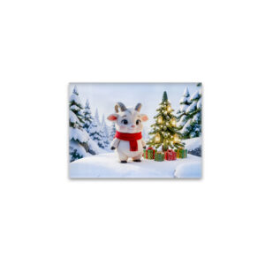 raxxa Glas-Magnet: Cute 3D Capricorn Zodiac Character
