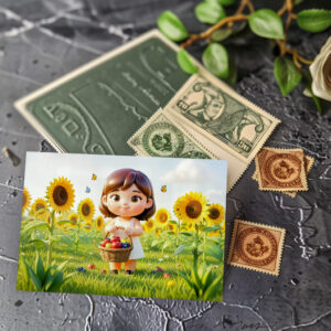 raxxa Postkarte: Cute 3D Virgo Zodiac Character