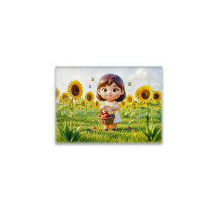 raxxa Glas-Magnet: Cute 3D Virgo Zodiac Character