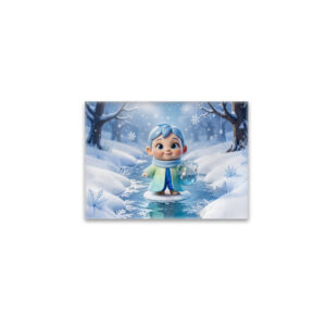 raxxa Glas-Magnet: Cute 3D Aquarius Zodiac Character
