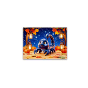 raxxa Glas-Magnet: Cute 3D Zodiac Scorpion Character