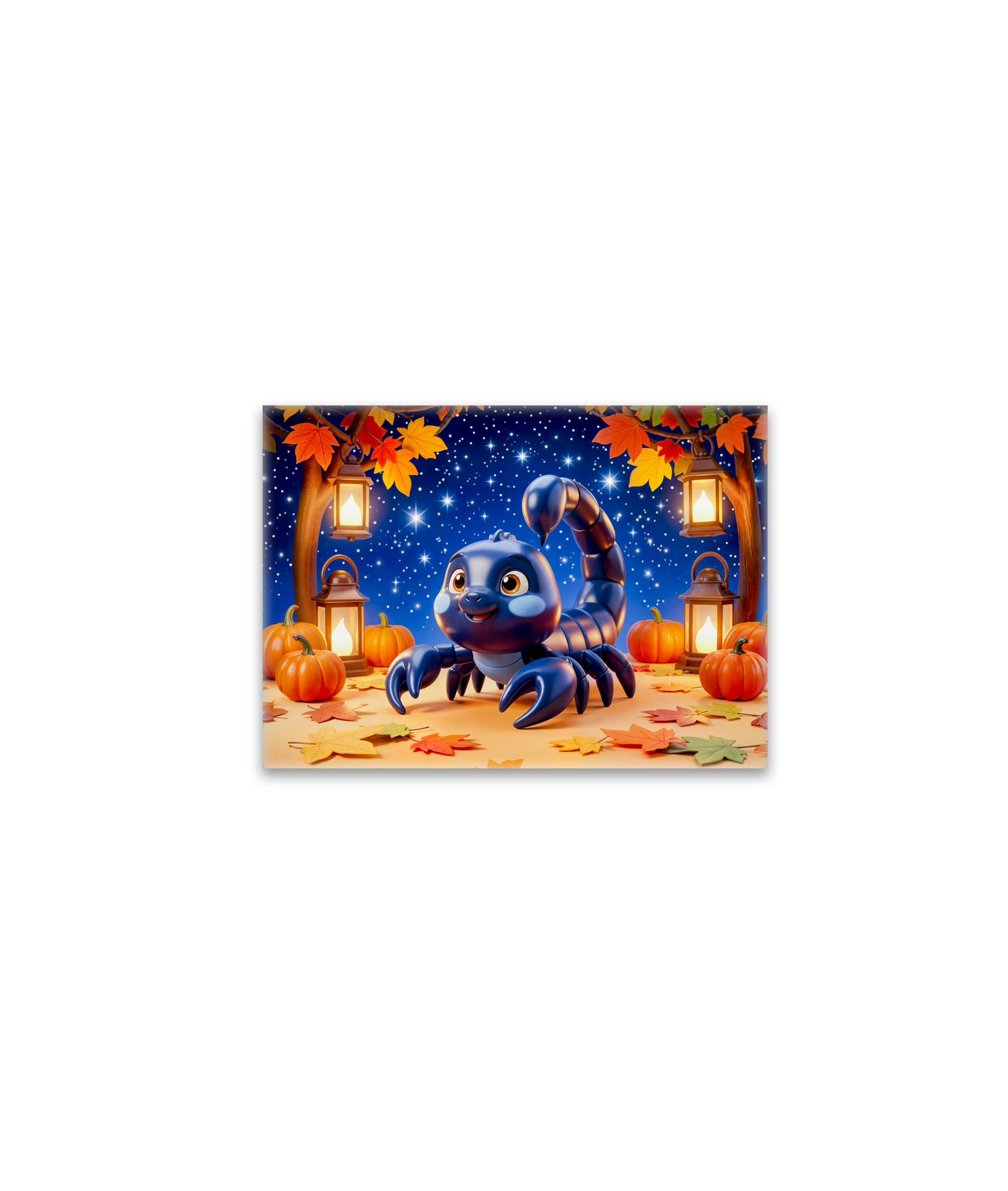 raxxa Glas-Magnet: Cute 3D Zodiac Scorpion Character