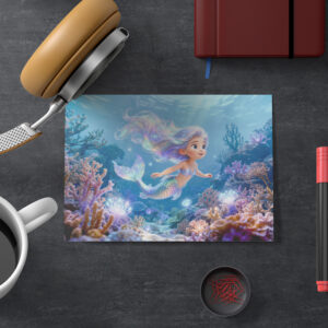 raxxa Postkarte: Cute 3D Virgo Zodiac Mermaid