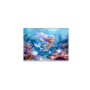 raxxa Glas-Magnet: Cute 3D Virgo Zodiac Mermaid